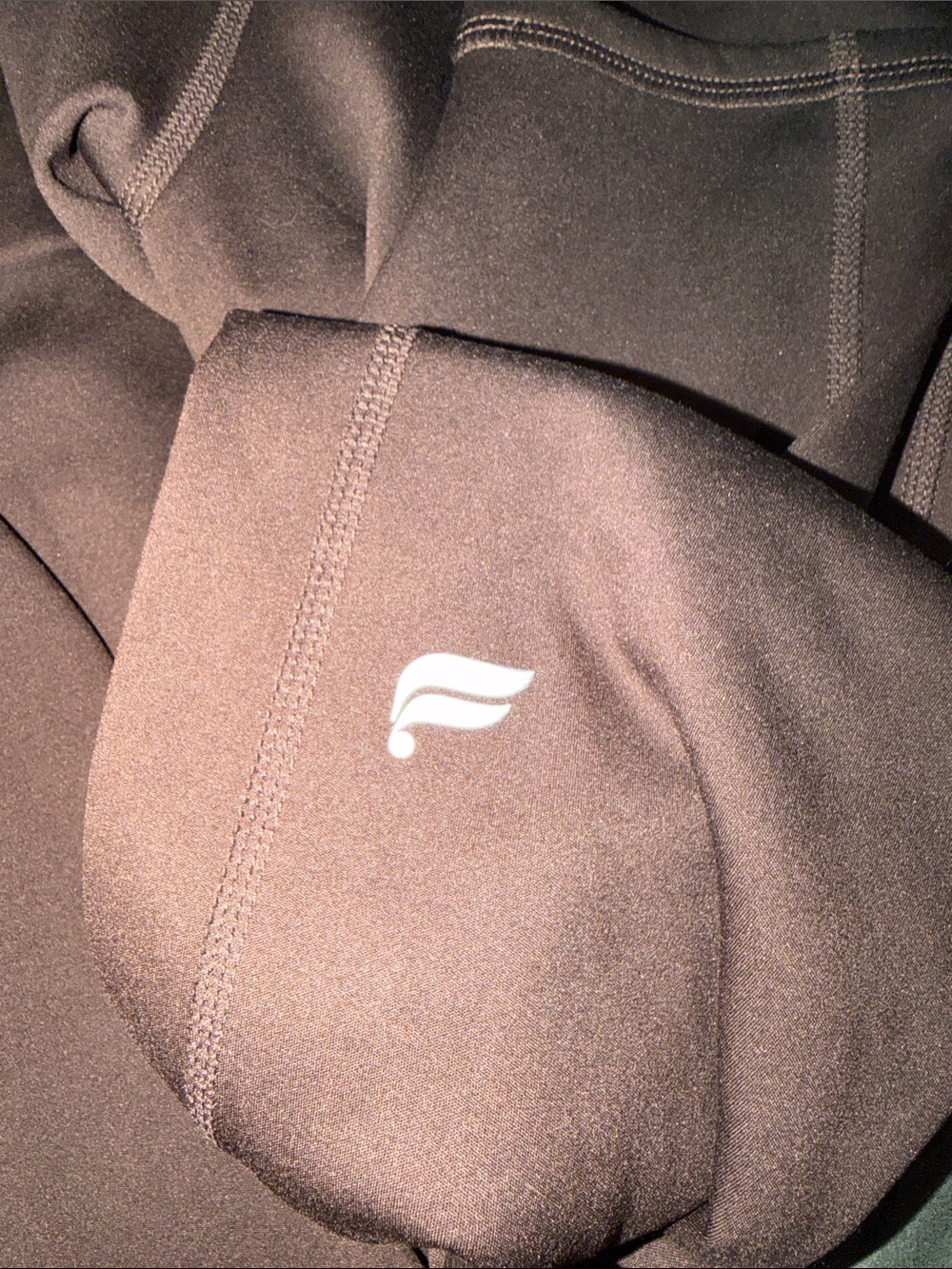 Fabletics Fleece Lined High-Waist Leggings in Deep Brown - Picture 3 of 4